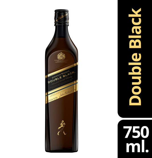 JOHNNIE WALKER DOUBLE BLACK 750 ML.