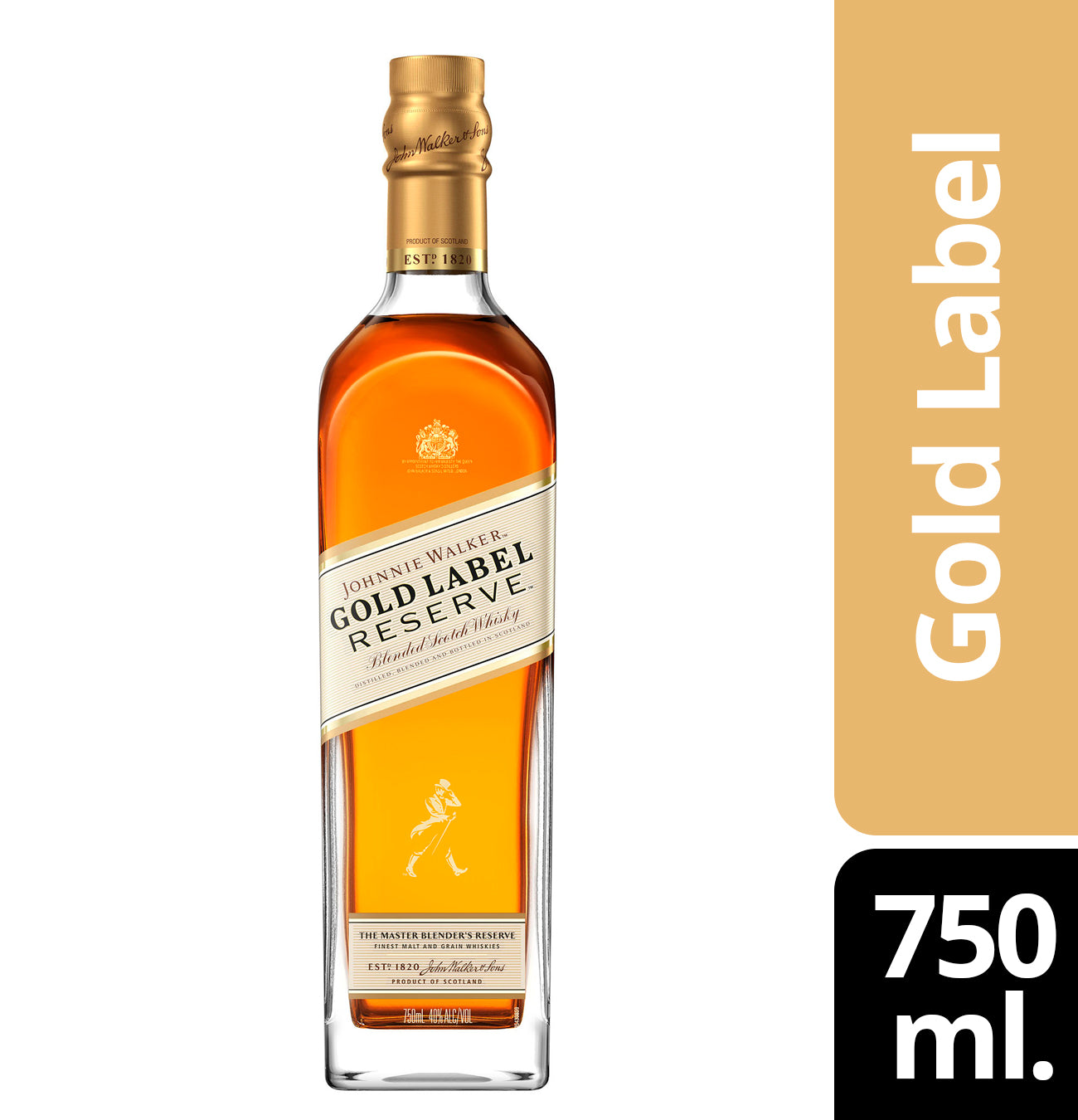 JOHNNIE WALKER GOLD LABEL 750 ML.