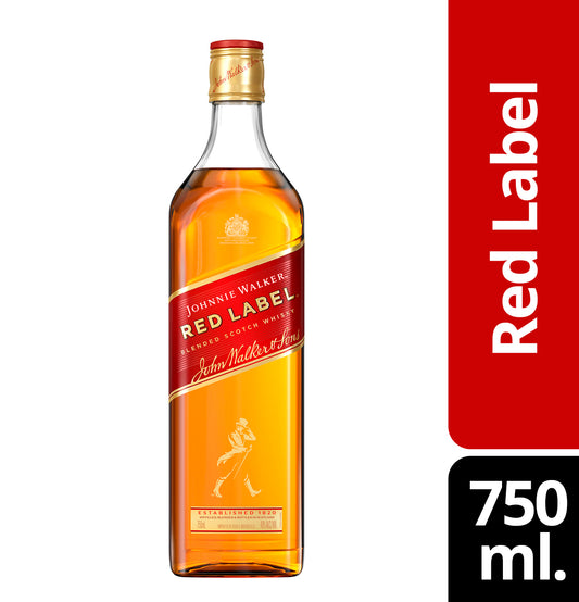 JOHNNIE WALKER RED LABEL 750 ML.