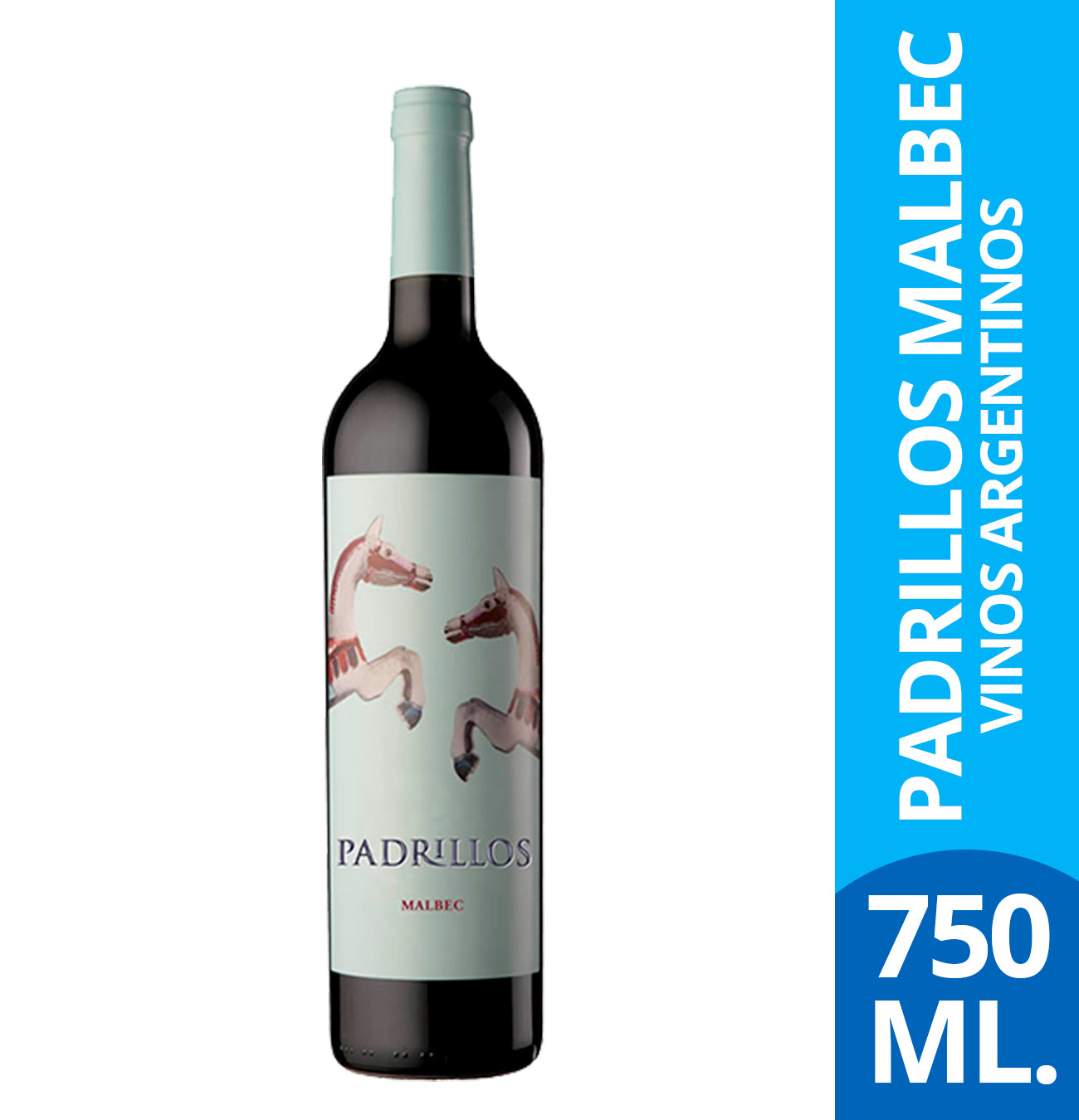 VINO PADRILLOS MALBEC 750 ML.