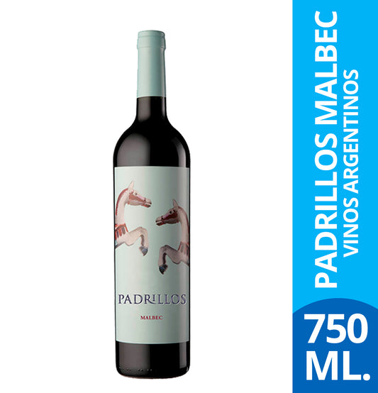VINO PADRILLOS MALBEC 750 ML.