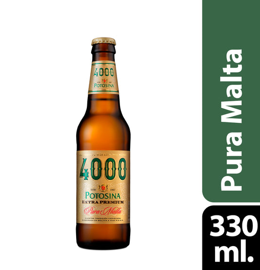 CERVEZA PURA MALTA 4000